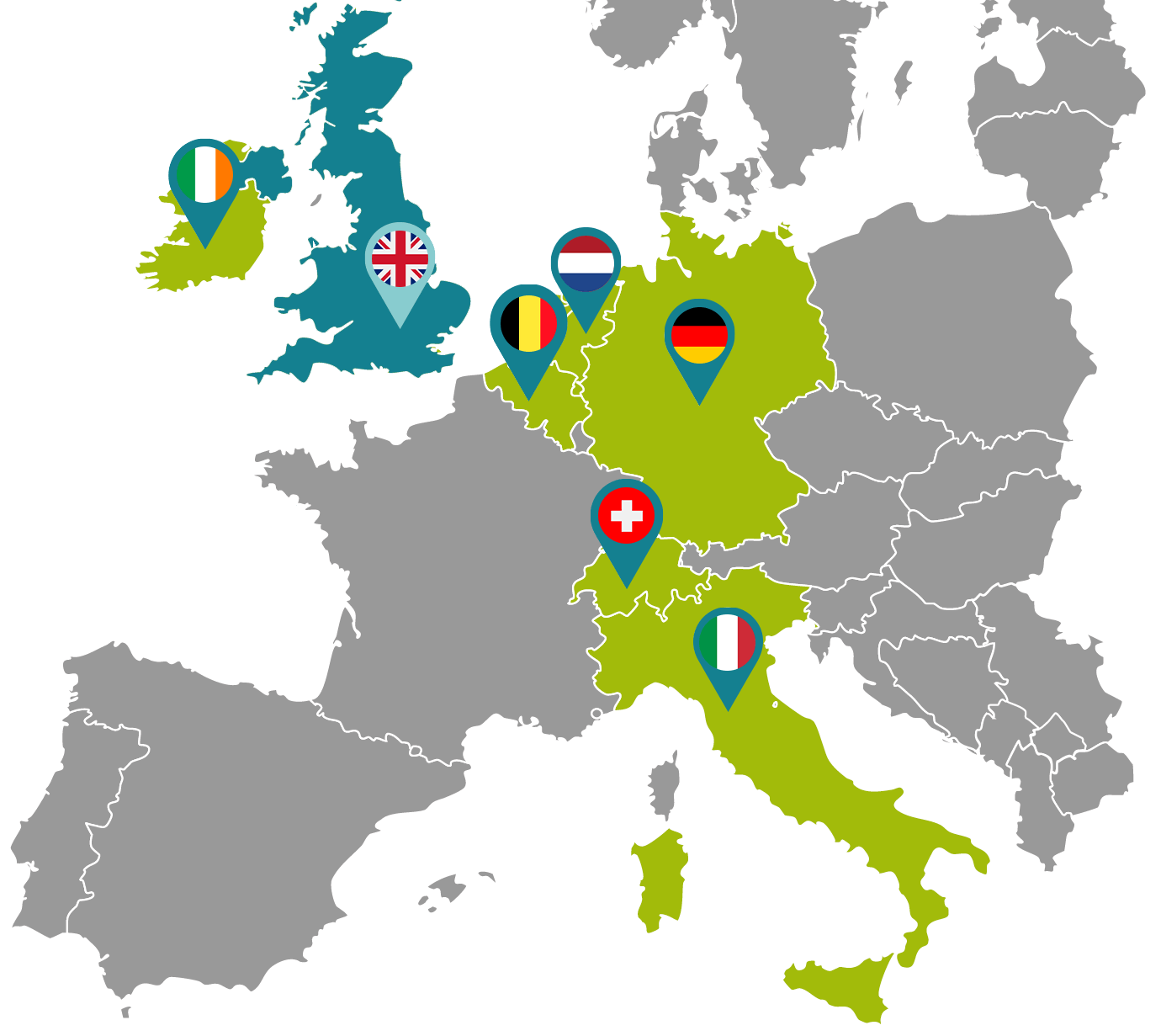 Packimpex Locations in Europe
